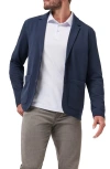 Travismathew Stretchknit Cotton Blend Blazer In Blue