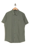 Travismathew Studebaker Regular Fit Short Sleeve Shirt In Laurel