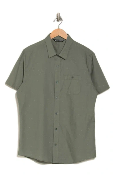 Travismathew Studebaker Regular Fit Short Sleeve Shirt In Green