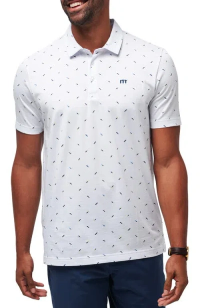 Travismathew Sun Dip Cotton Blend Polo In White