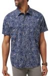 Travismathew Sunset Sippin Floral Short Sleeve Button-up Shirt