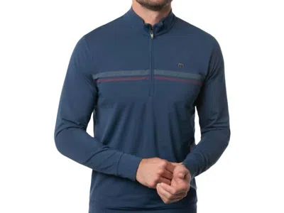 Travismathew Swinging Hammock Quarter-zip Jacket In Insignia In Blue