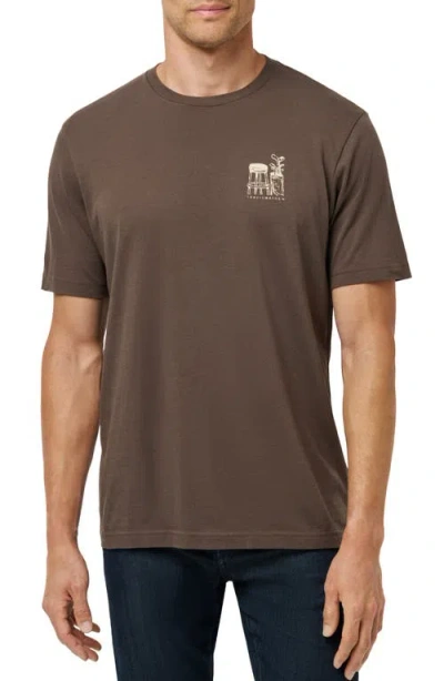 Travismathew Tasting Room Cotton Graphic T-shirt In Brown