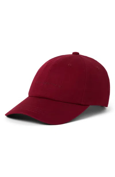 Travismathew The Dad Cotton Baseball Cap In Burgundy