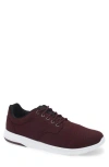 Travismathew The Daily Ii Knit Sneaker In Burgundy