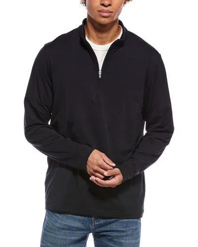 Travismathew The Heater 1/4-zip Pullover In Black