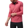 Travismathew The Heater Quarter Zip Pullover In Heather Scooter