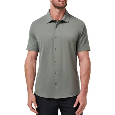 Travismathew The Heather Polo In Green