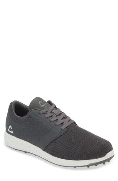 Travismathew The Moneymaker Golf Sneaker In Heather Grey Pinstripe