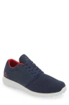 Travismathew The Moneymaker Sneaker In Navy/red