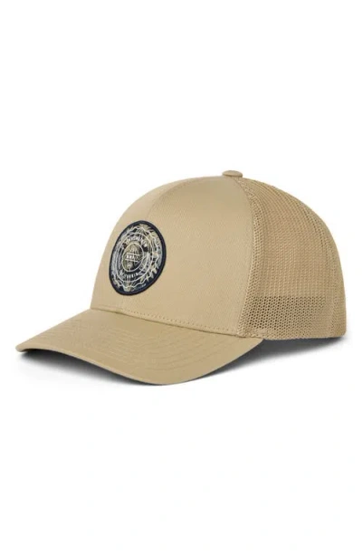 Travismathew The Patch Floral Baseball Cap In Brown