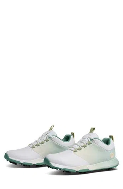 Travismathew The Ringer 2.0 Golf Sneaker In White/green
