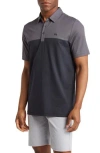 Travismathew The Rudds 2.0 Polo In Black/heather Black