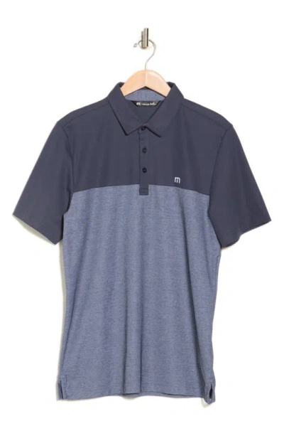 Travismathew The Rudds 2.0 Polo In Blue Nights/ Heather