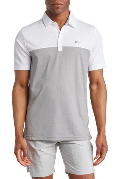 Travismathew The Rudds 2.0 Polo In White/heather Quiet