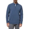 Travismathew Thermal Quarter Zip Pullover In Blue