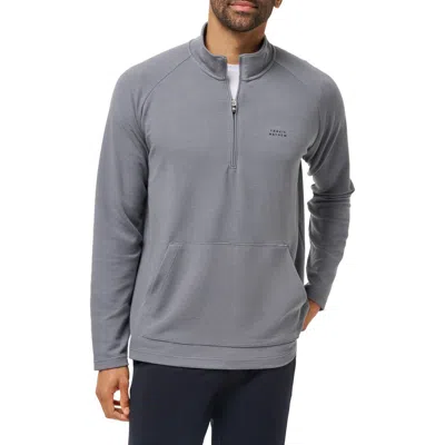 Travismathew Thermal Quarter Zip Pullover In Gray