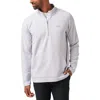 Travismathew Thermal Quarter Zip Pullover In Heather Light Grey