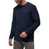 Travismathew Thick As Thieves Rib Crewneck Sweatshirt In Blue