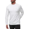 Travismathew Thick As Thieves Rib Crewneck Sweatshirt In White