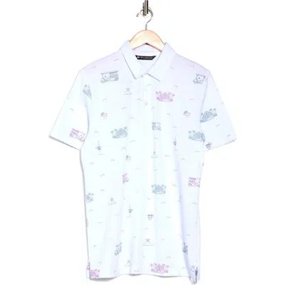 Travismathew Tiki Mapes Print Golf Polo