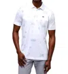 Travismathew Tiki Mapes Cotton Blend Polo In White