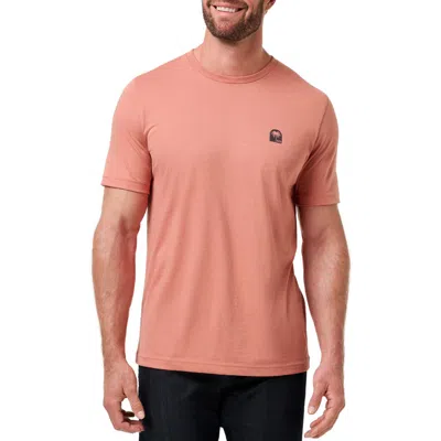 Travismathew Top Places Embroidered Logo T-shirt In Pink