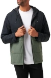 Travismathew Torch Runner Colorblock Quilted Hooded Jacket