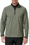 Travismathew Tour Quarter Zip Pullover In Green