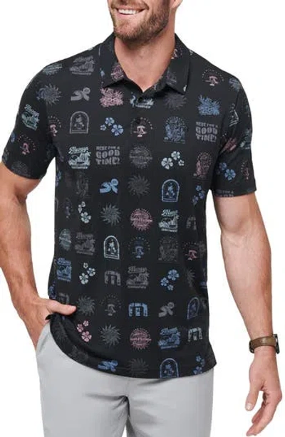 Travismathew Tourist Season Polo In Black