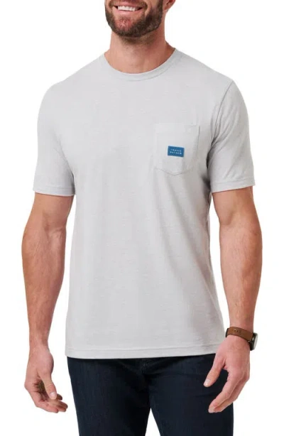 Travismathew Travel Diary Cotton Graphic Pocket T-shirt In Gray