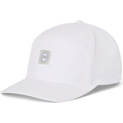 Travismathew Travelogue Snapback Baseball Cap In White
