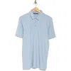 Travismathew Travis Mathew The Zinna Polo Shirt In Heather Light Blue