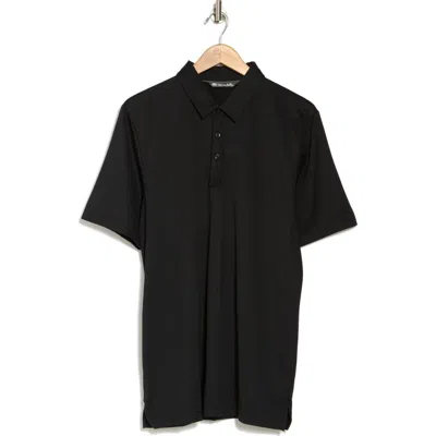 Travismathew Travis Mathew The Zinna Polo Shirt In Solid Black