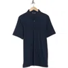 Travismathew Travis Mathew The Zinna Polo Shirt In Vintage Indigo/black
