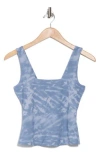 Travismathew Tropical Bliss Tie Dye Square Neck Tank In Tempest Multi