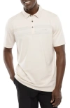 TRAVISMATHEW TRAVISMATHEW TURN BACK STRIPE COTTON BLEND POLO