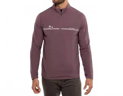 Travismathew Unexpected Suprize Quarter Zip Jacket In Flint In Red