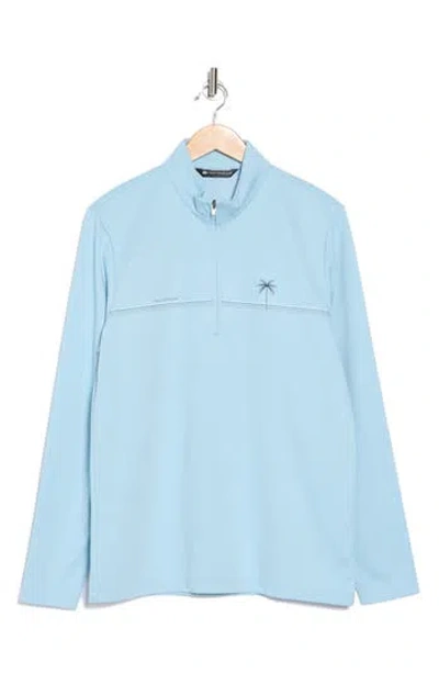 TRAVISMATHEW TRAVISMATHEW UPGRADED CHEST STRIPE HALF ZIP PULLOVER