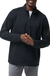 Travismathew Upgraded Half Zip Pullover In Black