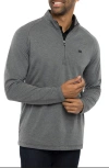 Travismathew Upgraded Half Zip Pullover In Dark Grey