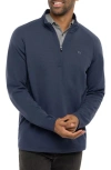 Travismathew Upgraded Half Zip Pullover In Navy