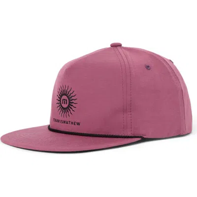 Travismathew Vacationer Baseball Cap In Damson