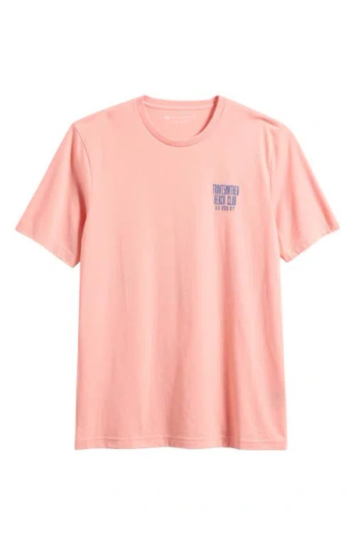 Travismathew Vip Only Graphic Crewneck T-shirt In Pink