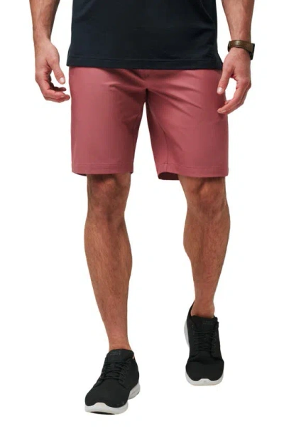 Travismathew Wanderlust Chino Shorts In Roan Rouge