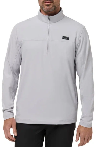 Travismathew Wanderlust Quarter Zip Pullover In Gray