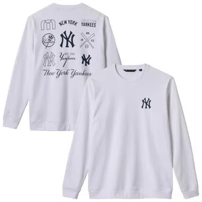 Travismathew White New York Yankees Walk Off Wonder Tri-blend Long Sleeve T-shirt In Gray