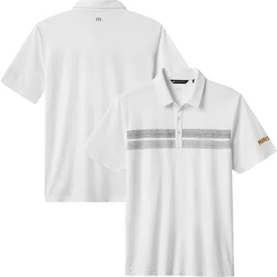 Travismathew White Arizona Diamondbacks Top Recruit Tri-blend Polo