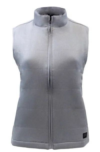 Travismathew Women's W Dash Vest In Heather Sleet In Gray