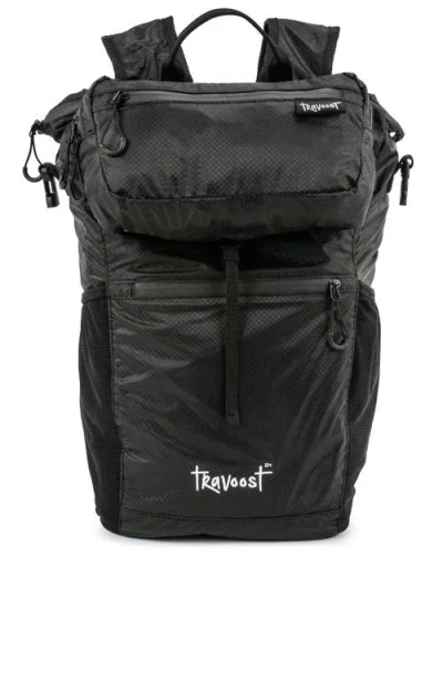 Travoost Ultima 22 Collapsible Backpack With Detachable Hip Pack In Black